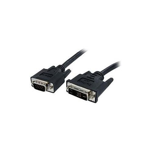 StarTech DVI to Coax High Resolution VGA Monitor Cable SVGA DVI 19 Pin M HD15 M - 10 ft DVI-A Male Video HD-15 Male VGA 3.05m Black DVIVGAMM10