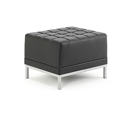 Infinity Modular Reception Cube Chair Black Bonded Leather Infinity Modular Reception Cube Chair Black Bonded Leather