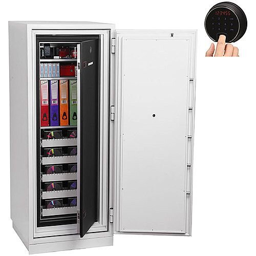 Phoenix Data Commander DS4622F Size 2 Data Safe with Fingerprint Lock White 228L 120min Fire Protection