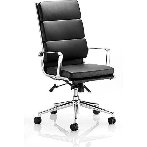 Savoy Executive Office Chair Black Bonded Leather High Back With Arms Savoy Executive Office Chair Black Bonded Leather High Back With Arms