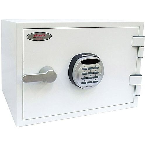 Phoenix Titan FS1281E Size 1 Fire & Security Safe with Electronic Lock White 19L 60mins Fire Protection