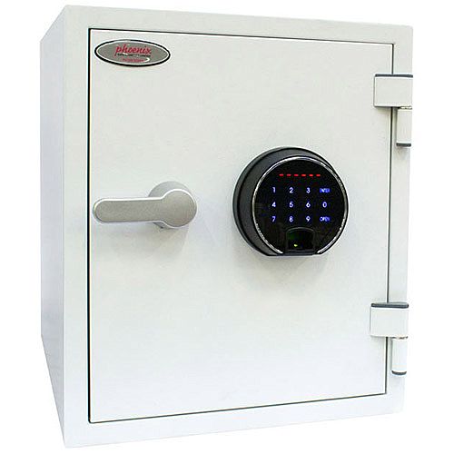 Phoenix Titan FS1282F Size 2 Fire & Security Safe with Fingerprint Lock White 25L 60mins Fire Protection