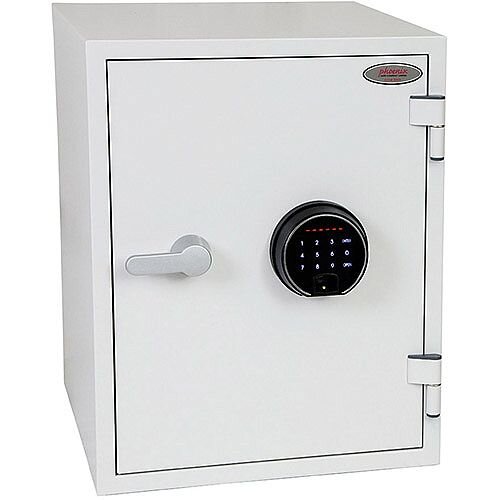 Phoenix Titan FS1283F Size 3 Fire & Security Safe with Fingerprint Lock White 36L 60min Fire Protection