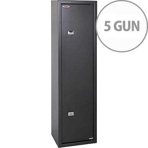 Phoenix Lacerta GS8002K 5 Gun Safe with 2 Key Locks Metalic Graphite Phoenix Lacerta GS8002K 5 Gun Safe with 2 Key Locks Metalic Graphite