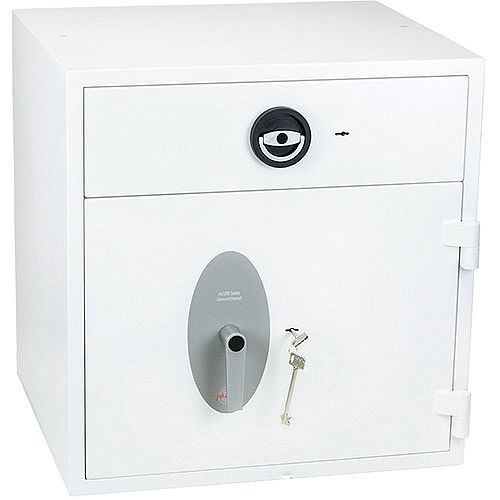 Phoenix Diamond Deposit HS1091KD Size 1 High Security Euro Grade 1 Deposit Safe with Key Lock White 112L Phoenix Diamond Deposit HS1091KD Size 1 High Security Euro Grade 1 Deposit Safe with Key Lock White 112L