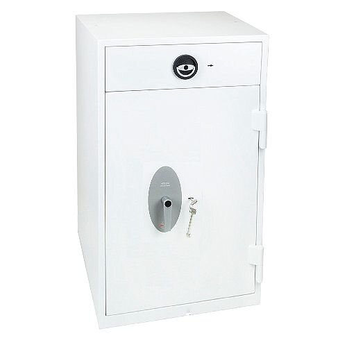 Phoenix Diamond Deposit HS1093ED Size 3 High Security Euro Grade 1 Deposit Safe with Electronic Lock White 199L Phoenix Diamond Deposit HS1093ED Size 3 High Security Euro Grade 1 Deposit Safe with Electronic Lock White 199L