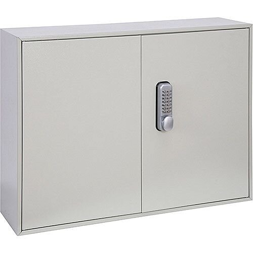 Phoenix Keysure KC0303M 200 Hook Deep Key Cabinet with Mechanical Combination Lock Light Grey