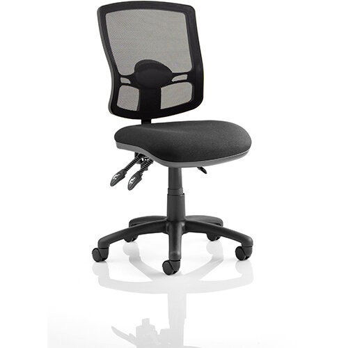 Eclipse Plus III Deluxe Medium Mesh Back Task Operator Office Chair in BLACK FABRIC