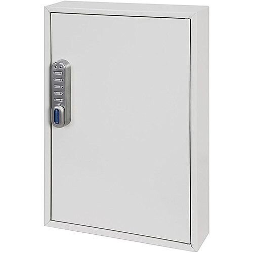 Phoenix Keysure KC0502E 50 Hook Deep Plus Key Cabinet with Electronic Code Lock Light Grey