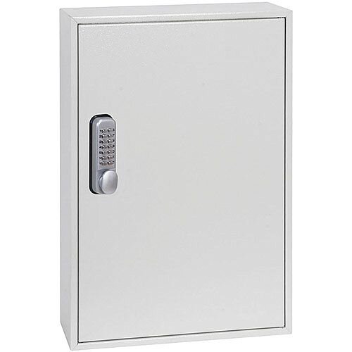 Phoenix Keysure KC0502M 50 Hook Deep Plus Key Cabinet with Mechanical Combination Lock Light Grey