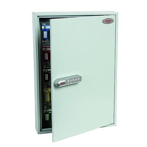 Phoenix Commercial Key Cabinet KC0601E 42 Hook with Electronic Lock. Light Grey Phoenix Commercial Key Cabinet KC0601E 42 Hook with Electronic Lock. Light Grey