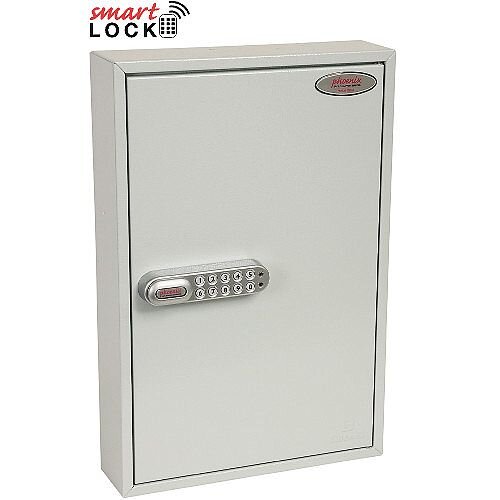 Phoenix Commercial Key Cabinet KC0602E 64 Hook with Electronic Lock. Light Grey