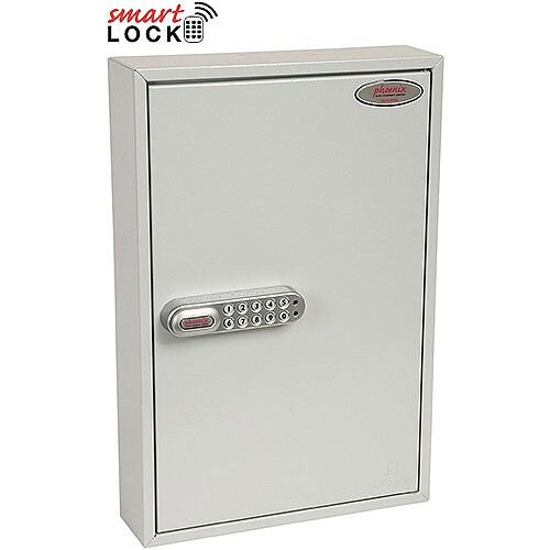 Phoenix Commercial Key Cabinet KC0602N 64 Hook with Net Code Electronic Lock. Light Grey Phoenix Commercial Key Cabinet KC0602N 64 Hook with Net Code Electronic Lock. Light Grey