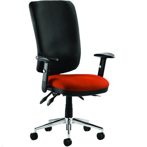 Chiro High Back Task Operator Office Chair Pimento Rustic Orange Seat Chiro High Back Task Operator Office Chair Pimento Rustic Orange Seat