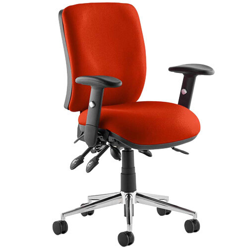 Chiro Medium Back Task Operator Office Chair Pimento Rustic Orange Chiro Medium Back Task Operator Office Chair Pimento Rustic Orange