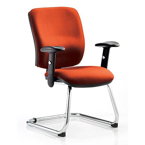 Chiro Medium Back Cantilever Chair Pimento Rustic Orange Chiro Medium Back Cantilever Chair Pimento Rustic Orange