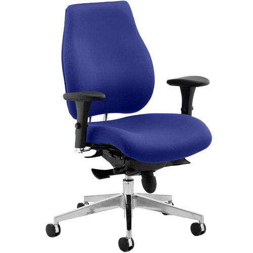 Chiro Plus High Back Ergonomic Posture Office Chair Serene Blue