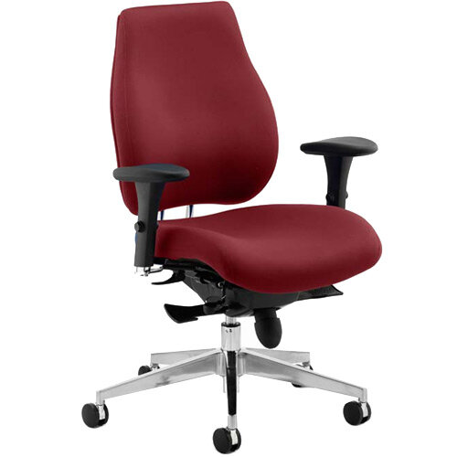 Chiro Plus High Back Ergonomic Posture Office Chair Chilli Red