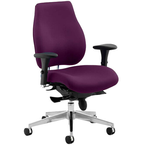 Chiro Plus High Back Ergonomic Posture Office Chair Purple