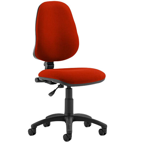 Eclipse I Task Operator Office Chair With No Arms Pimento Rustic Orange - Weight Capacity: 120kg - Usage: 8 hours a day