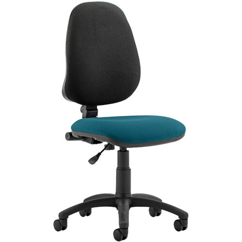 Eclipse I Lever Task Operator Office Chair Kingfisher Green Seat, Weight Capacity: 150kg, Usage: 8 hours a day, Height Adjustment