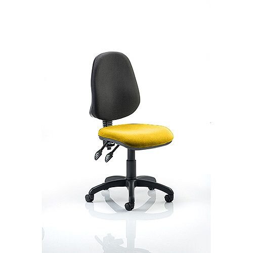 Eclipse II Lever Task Operator Office Chair Sunset Yellow Seat