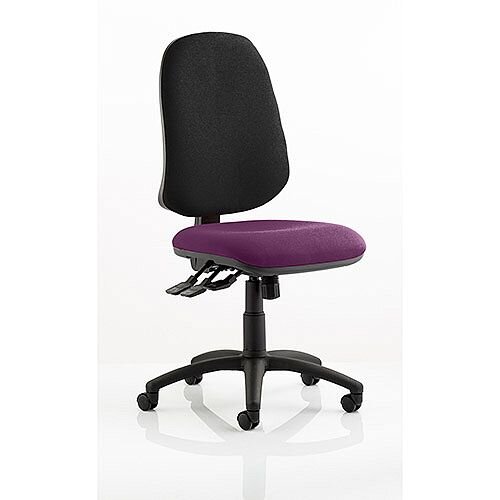 Eclipse XL III Lever Task Operator Office Chair Purple Seat Eclipse XL III Lever Task Operator Office Chair Purple Seat