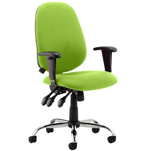 Lisbon High Back Task Operator Office Chair Swizzle Green