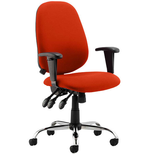 Lisbon High Back Task Operator Office Chair Pimento Rustic Orange Lisbon High Back Task Operator Office Chair Pimento Rustic Orange