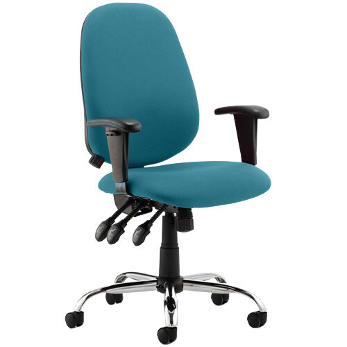 Lisbon High Back Task Operator Office Chair Kingfisher Green