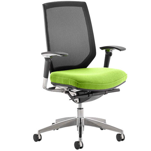 Midas High Mesh Back Task Operator Office Chair Swizzle Green Midas High Mesh Back Task Operator Office Chair Swizzle Green