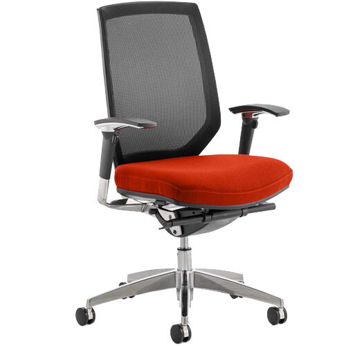 Midas High Mesh Back Task Operator Office Chair Pimento Rustic Orange Midas High Mesh Back Task Operator Office Chair Pimento Rustic Orange