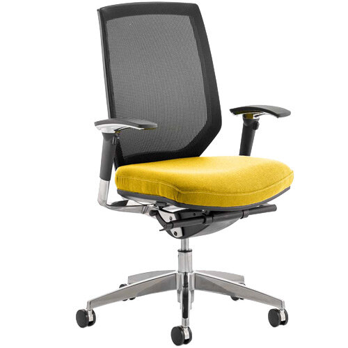 Midas High Mesh Back Task Operator Office Chair Sunset Yellow Midas High Mesh Back Task Operator Office Chair Sunset Yellow