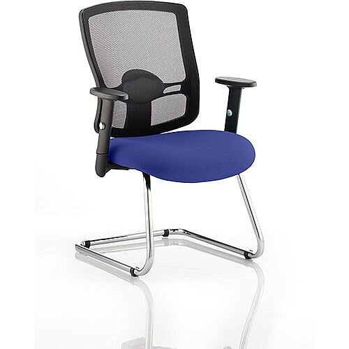 Portland Boardroom & Visitor Chair Cantilever Serene Blue