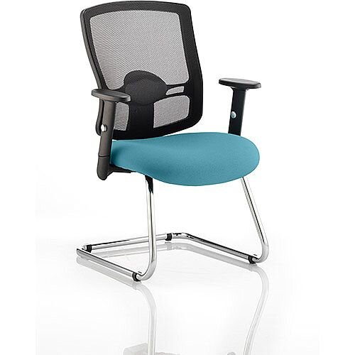 Portland Boardroom & Visitor Chair Cantilever Kingfisher Green