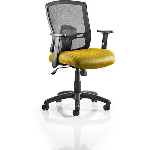 Portland Mesh Back Task Operator Office Chair Sunset Yellow Portland Mesh Back Task Operator Office Chair Sunset Yellow