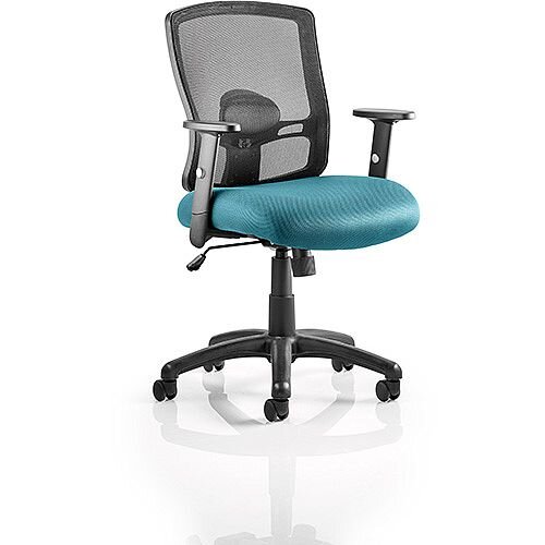 Portland Mesh Back Task Operator Office Chair Kingfisher Green Portland Mesh Back Task Operator Office Chair Kingfisher Green