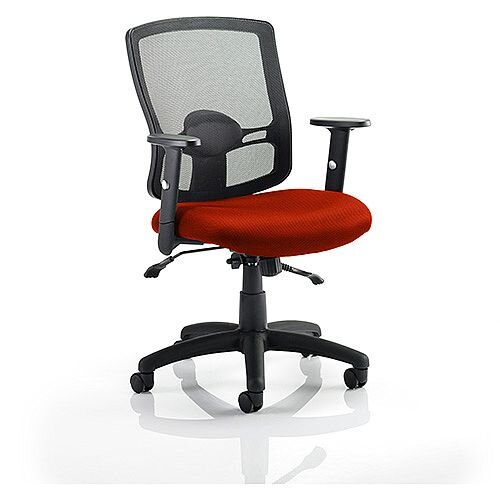 Portland II Mesh Back Task Operator Office Chair Pimento Rustic Orange Portland II Mesh Back Task Operator Office Chair Pimento Rustic Orange