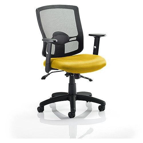 Portland II Mesh Back Task Operator Office Chair Sunset Yellow Portland II Mesh Back Task Operator Office Chair Sunset Yellow