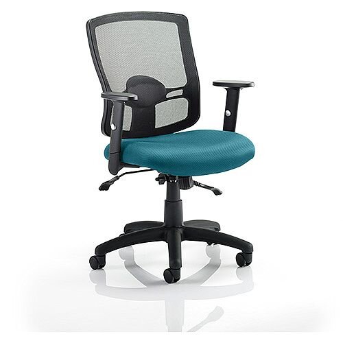 Portland II Mesh Back Task Operator Office Chair Kingfisher Green