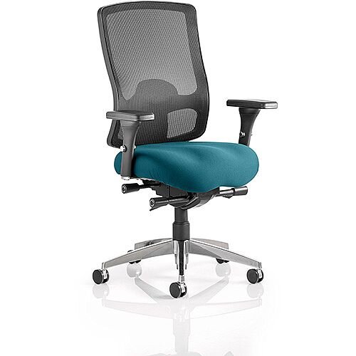 Regent High Mesh Back Task Operator Office Chair Kingfisher Green