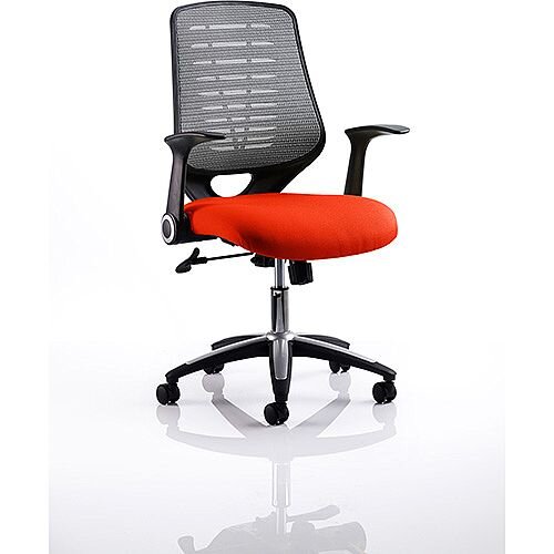 Relay Task Operator Office Chair Silver Back Pimento Rustic Orange Relay Task Operator Office Chair Silver Back Pimento Rustic Orange