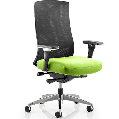 Tesla High Back Task Operator Office Chair Swizzle Green Tesla High Back Task Operator Office Chair Swizzle Green