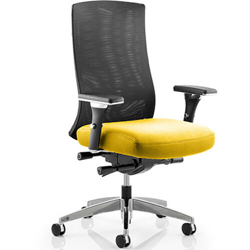 Tesla High Back Task Operator Office Chair Sunset Yellow Tesla High Back Task Operator Office Chair Sunset Yellow