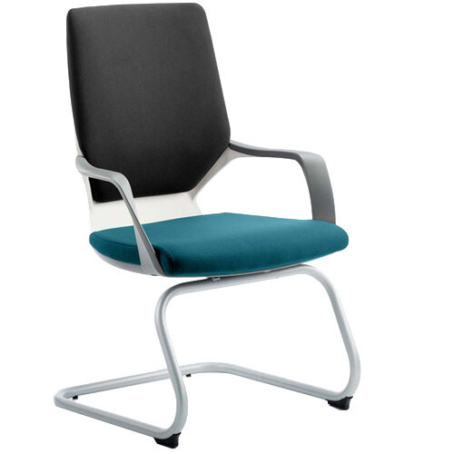 Xenon White Frame Boardroom &Visitor Chair Black Frame &Kingfisher Green Seat Xenon White Frame Boardroom &Visitor Chair Black Frame &Kingfisher Green Seat