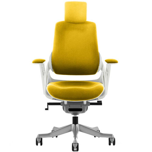 Zure High Back Executive Office Chair With Arms &Headrest Sunset Yellow Zure High Back Executive Office Chair With Arms &Headrest Sunset Yellow