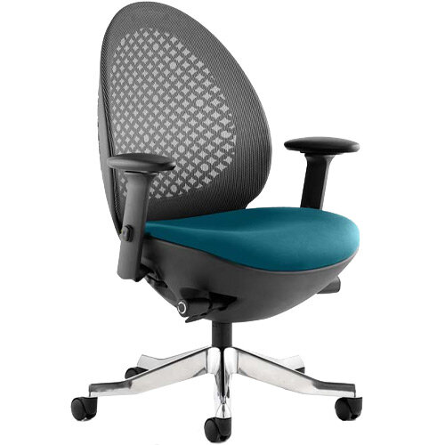 Revo Mesh Back Task Operator Office Chair In Kingfisher Green Revo Mesh Back Task Operator Office Chair In Kingfisher Green