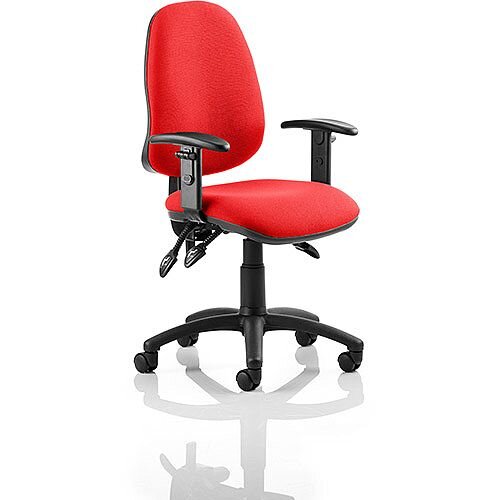 Eclipse III Lever Task Operator Office Chair With Height Adjustable