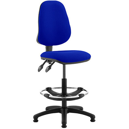 Eclipse II Lever Task Operator Office Chair Serene Blue With Draughtsman Kit