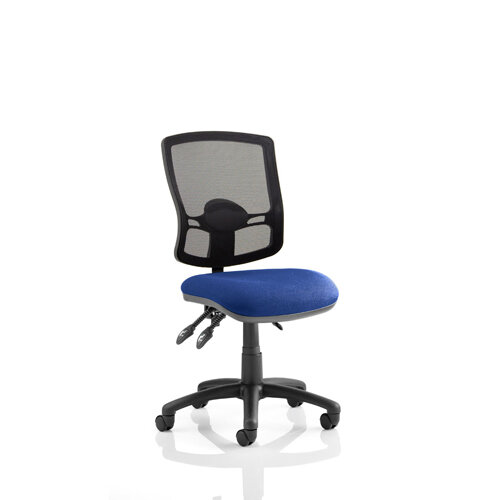 Eclipse Plus III Deluxe Medium Mesh Back Task Operator Office Chair in STEVIA BLUE